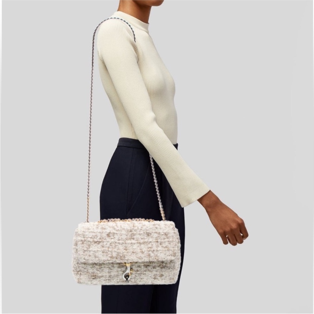 Rebecca Minkoff Cream shoulder/ crossbody Tweed Shoulder Bag